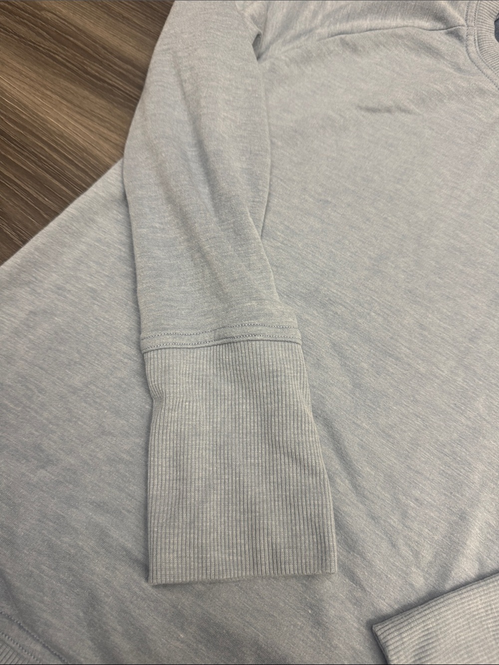 Balance Collection Pale Blue Raglan Pullover Sweatshirt - Picture 3 of 9
